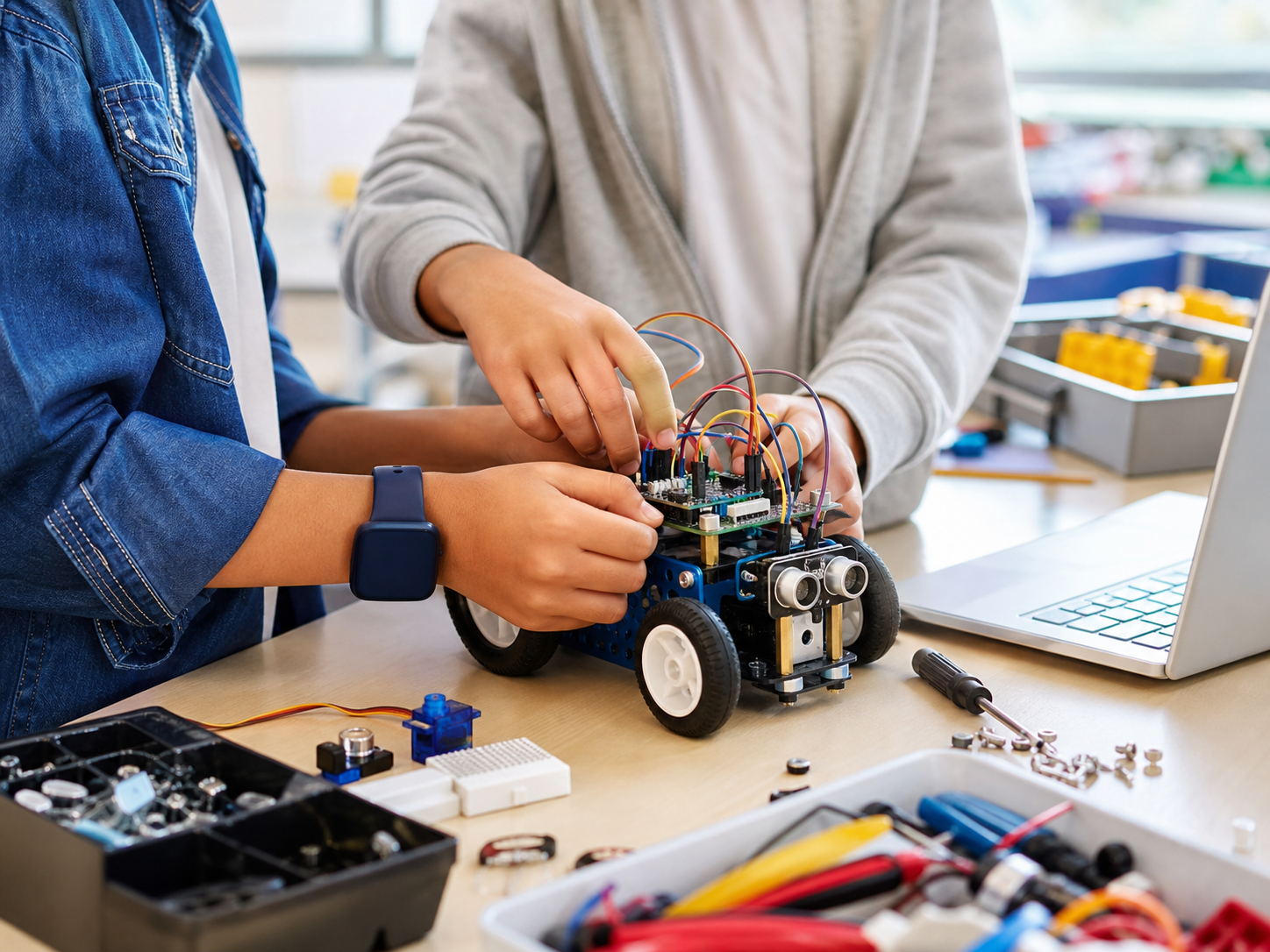 Hands-on STEM education session